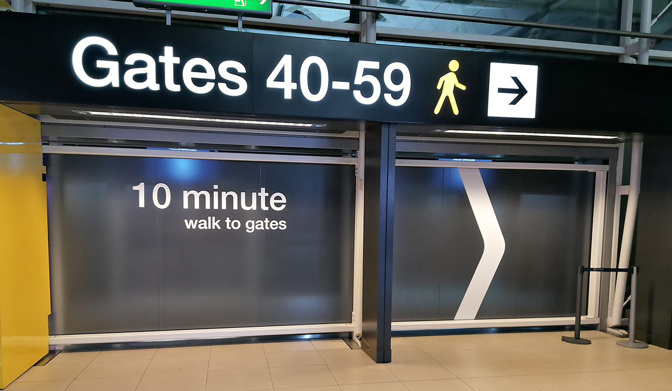 Airport Signage by Forefront Signs Bishops Stortford Hertfordshire Essex