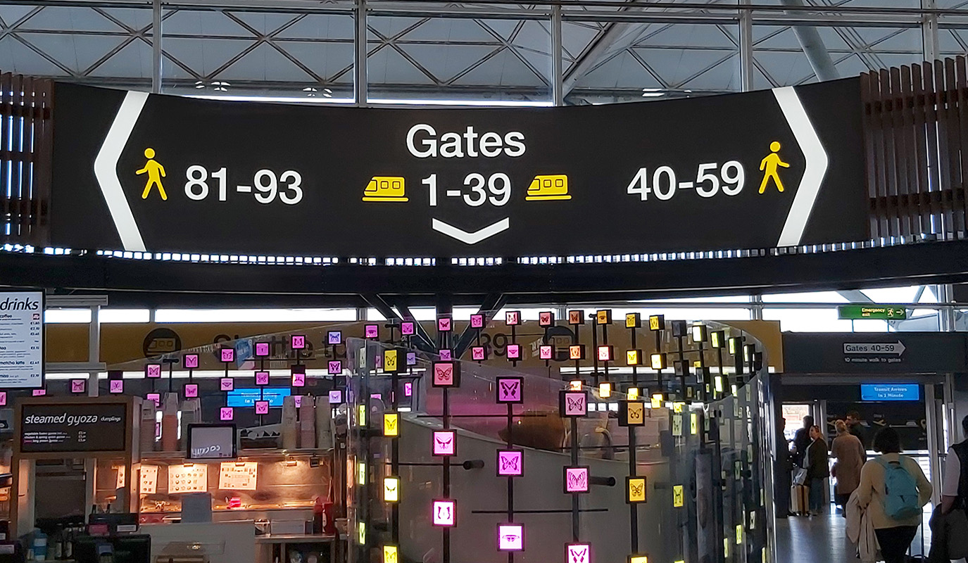 Airport Signage by Forefront Signs Bishops Stortford Hertfordshire Essex