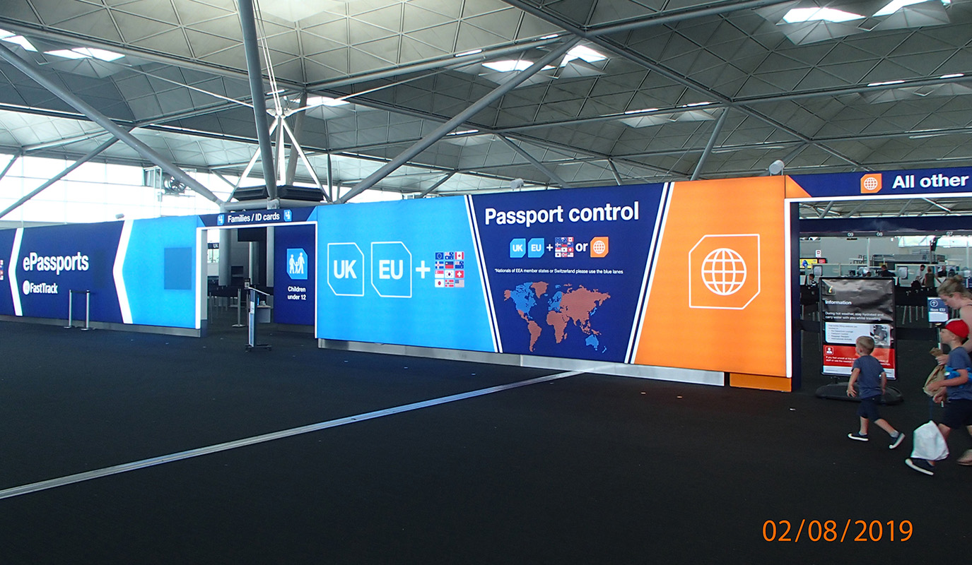 Airport Signage by Forefront Signs Bishops Stortford Hertfordshire Essex