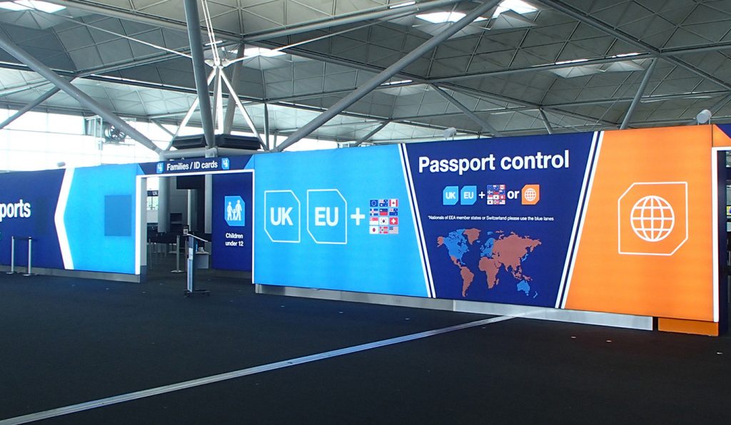 London Stansted Pre Immigration - Forefront Commercial Sign Makers