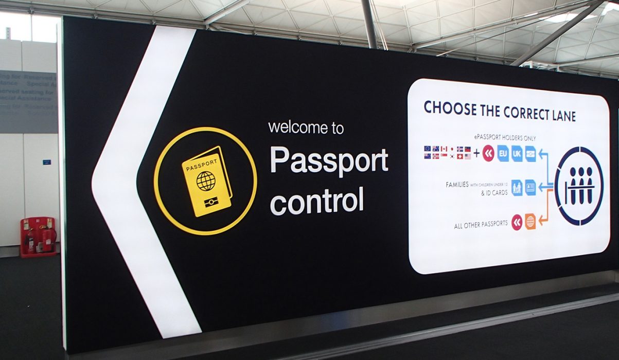 London Stansted Pre Immigration - Forefront Commercial Sign Makers